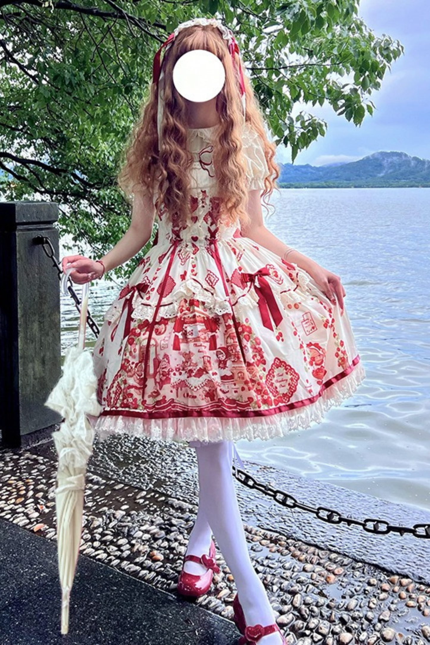 ストロベリードールロリータドレス