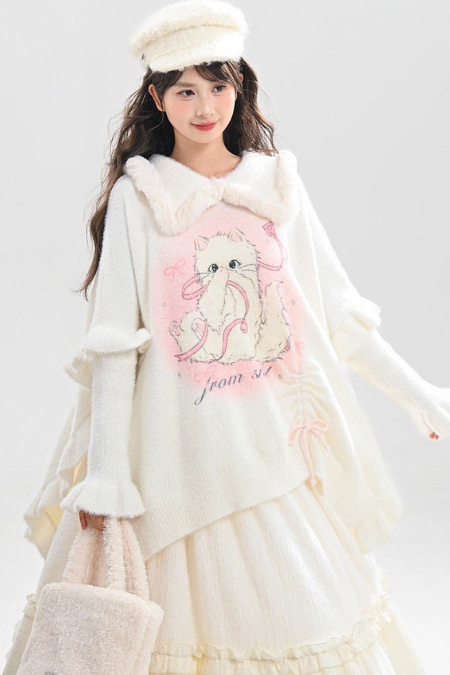 スイートキャットニットセーター