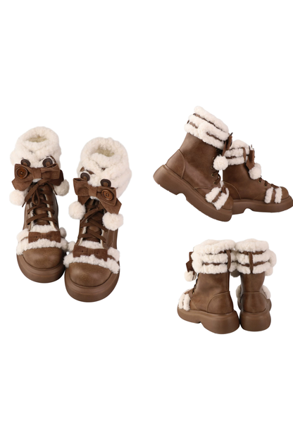 シープパフスノーブーツ