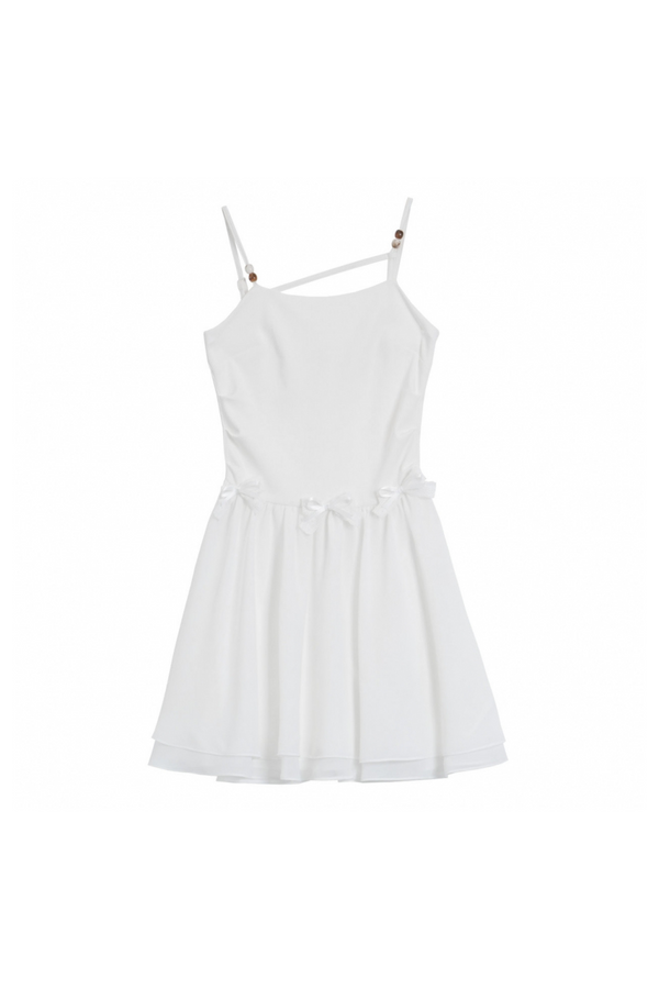 Whitey girly halter dress + off-the-shoulder cropped top