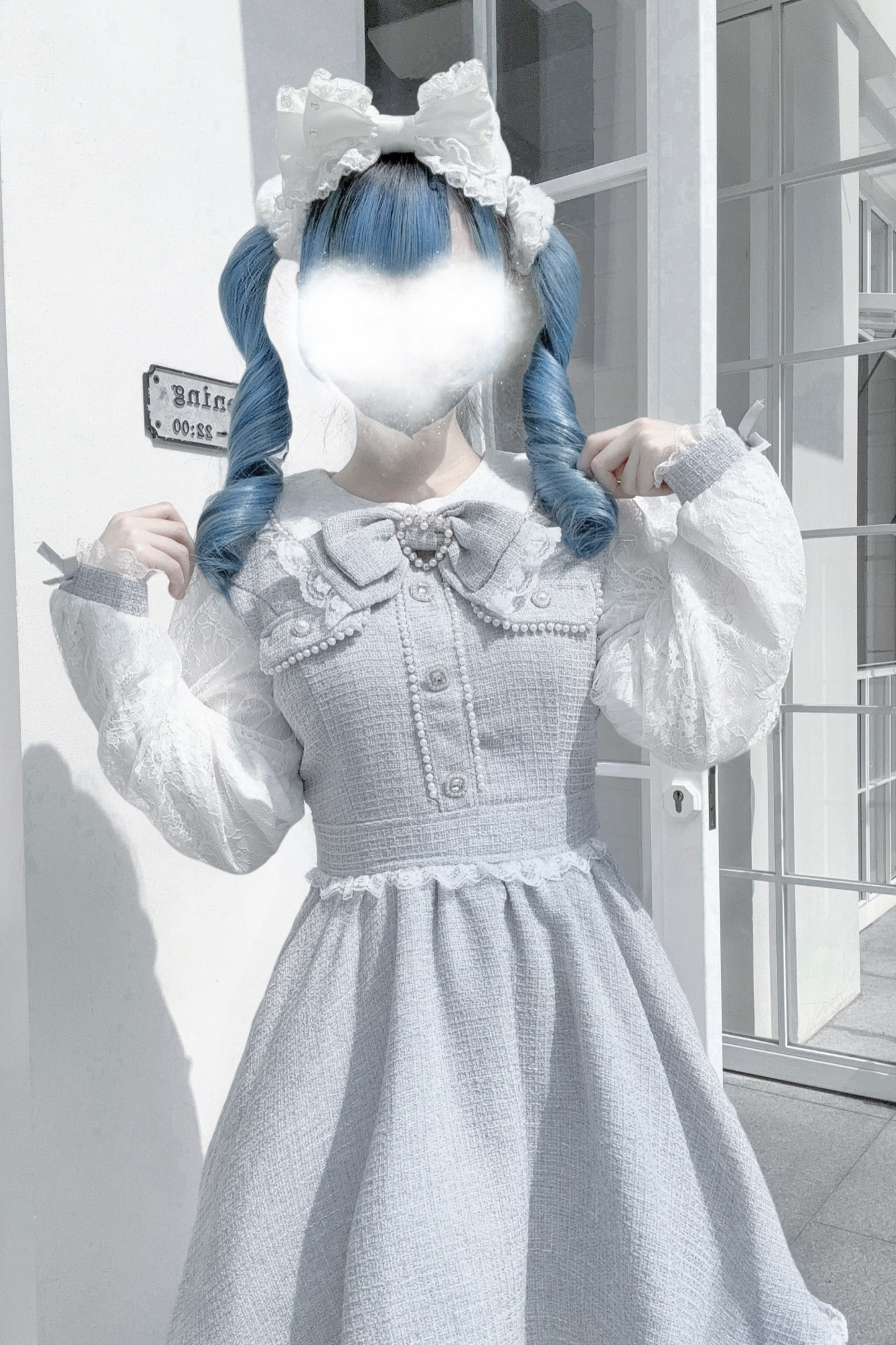 Doll World Ribbon Tweed Dress