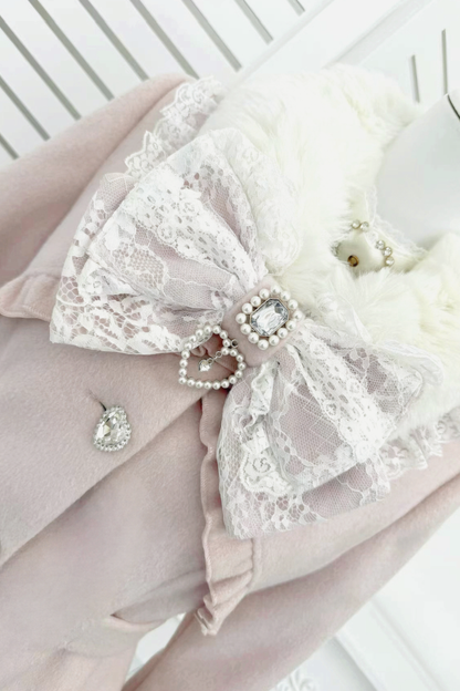 リボンウエストマークフレアコート