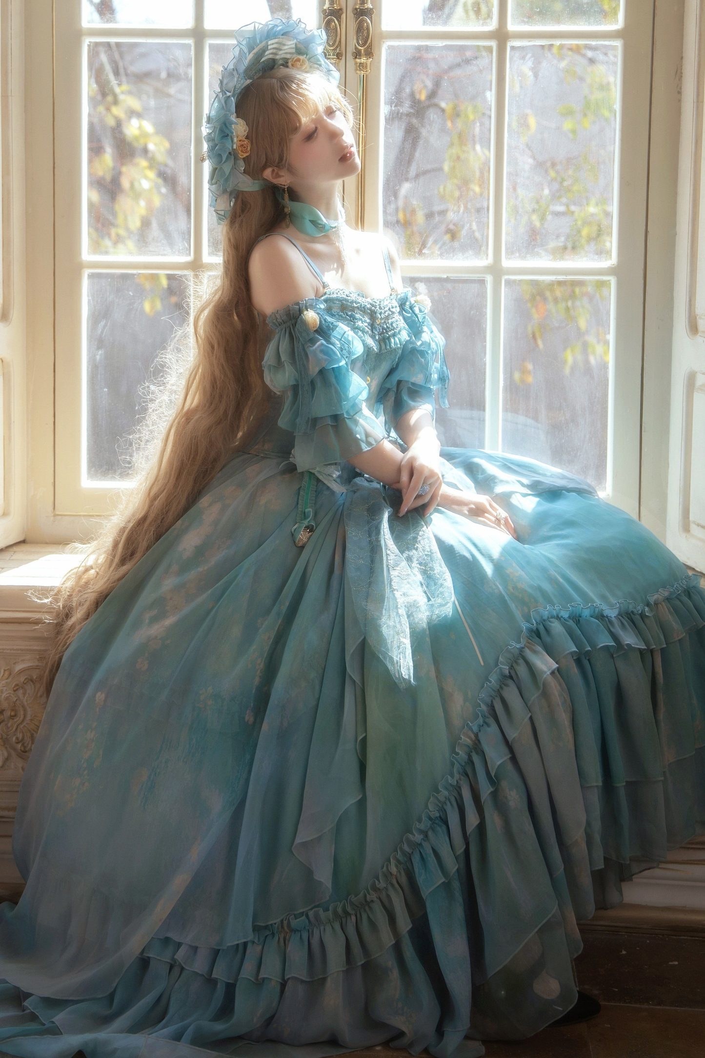 【3月19日予約締切】シルビアトップス+フレアスカート+ハット+スリーブ+ネックレス