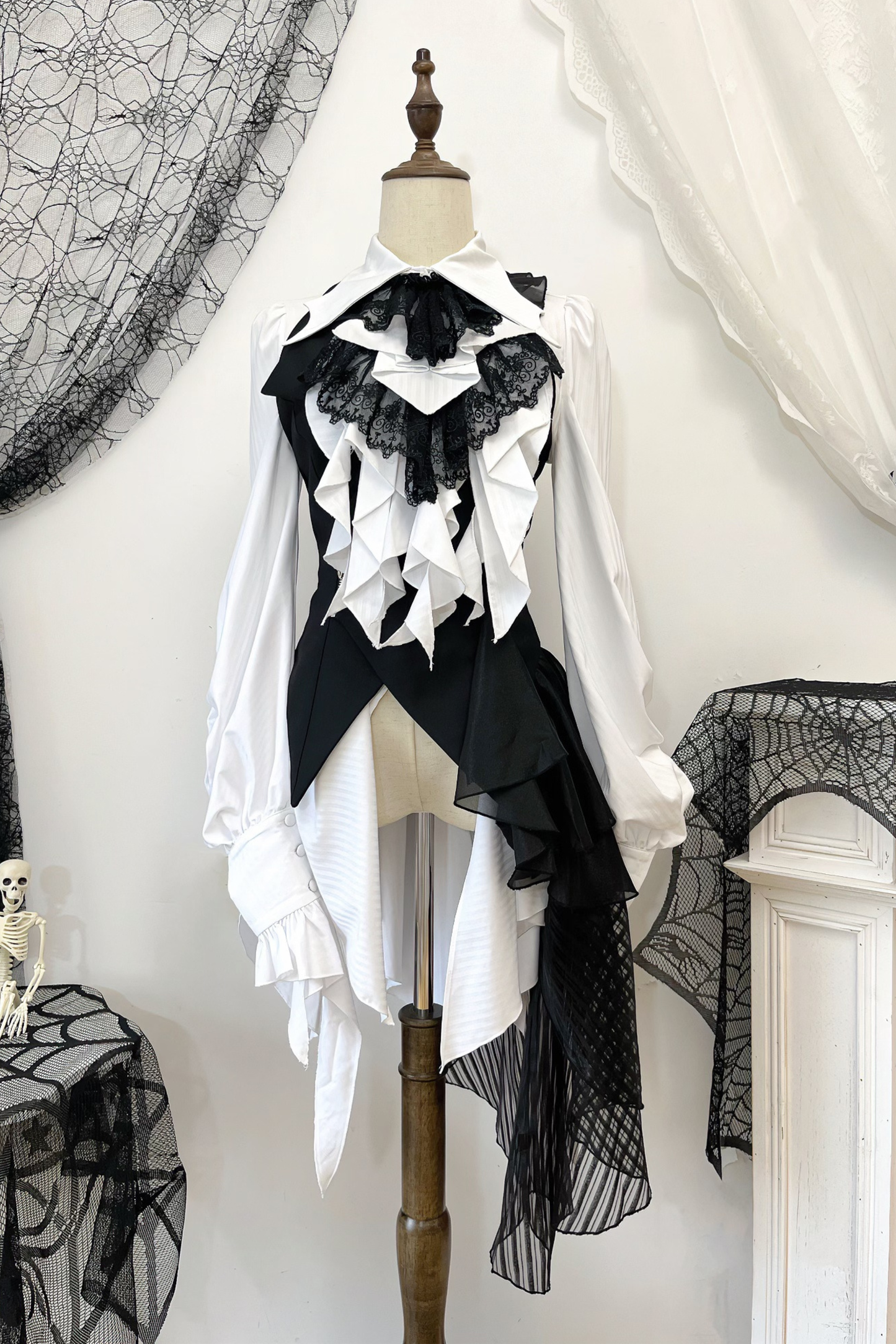 プリンスロリータブラウス+フリルネクタイ