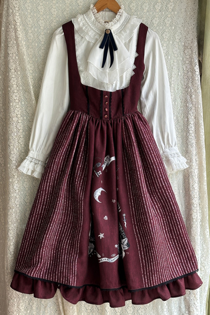 魔法学園レトロエレガントロリータジャンパースカート