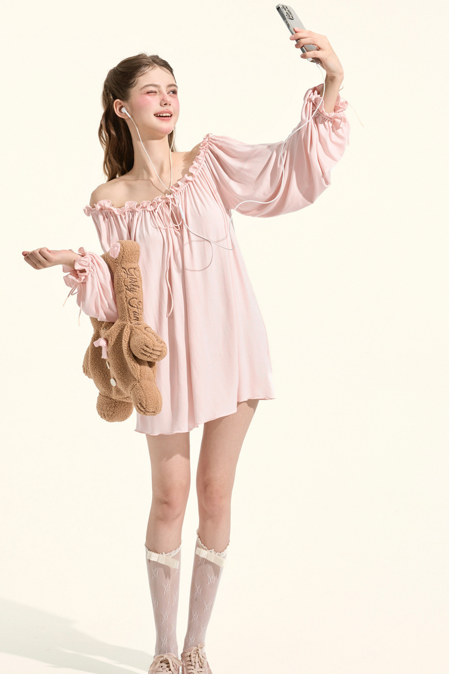 レイジーローズドレープモダールナイトドレス