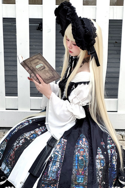 Classical Elegant Dark Gothic Kula Lolita Dress