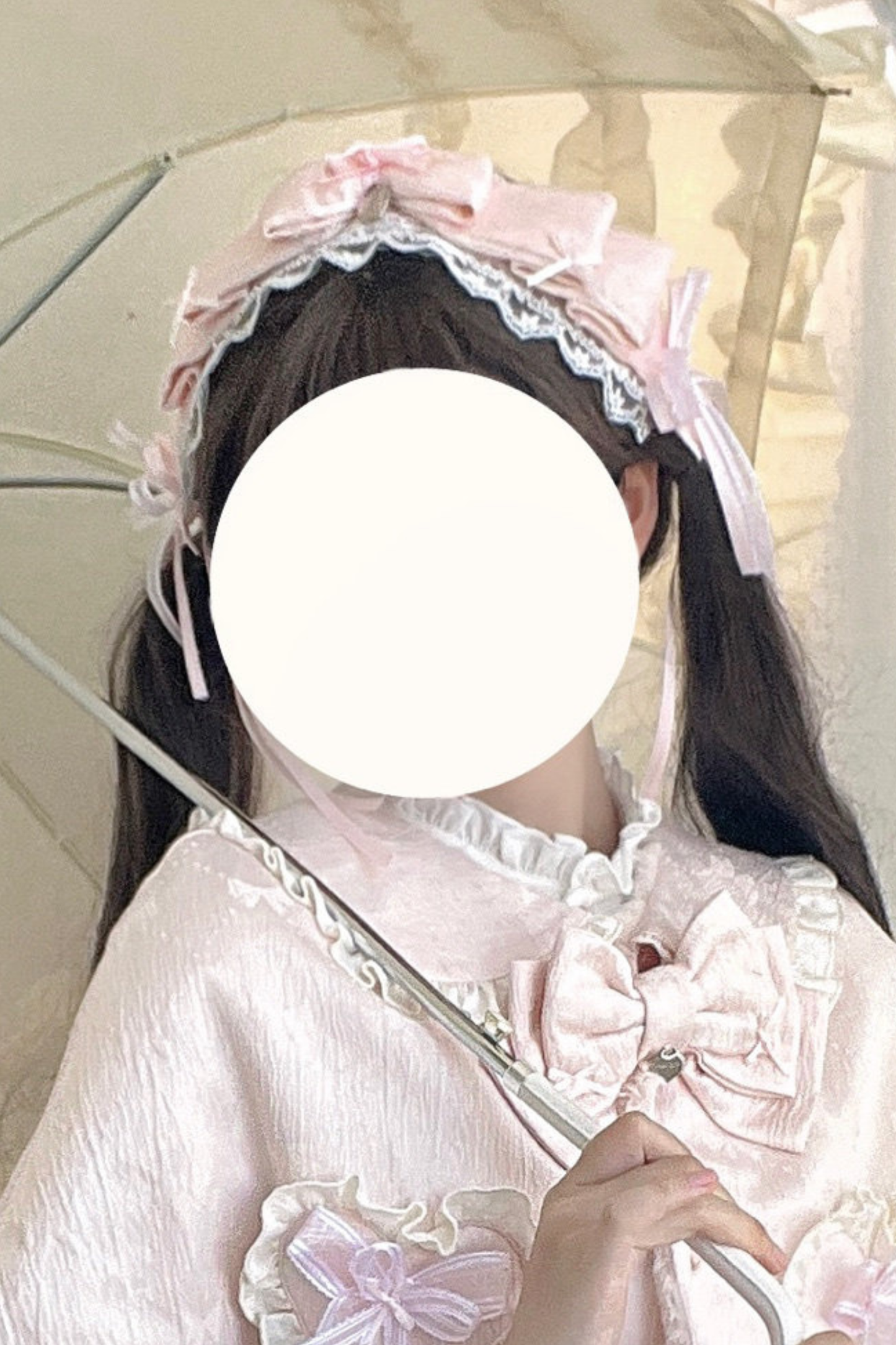 レイヤーフリルスイートプリンセスロリータジャンパースカート+テール+ヘアバンド+ケープ+ボンネット