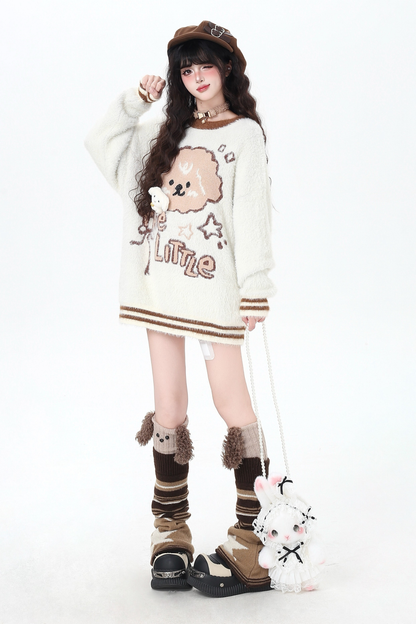 ルーズアニマルデザインセーター