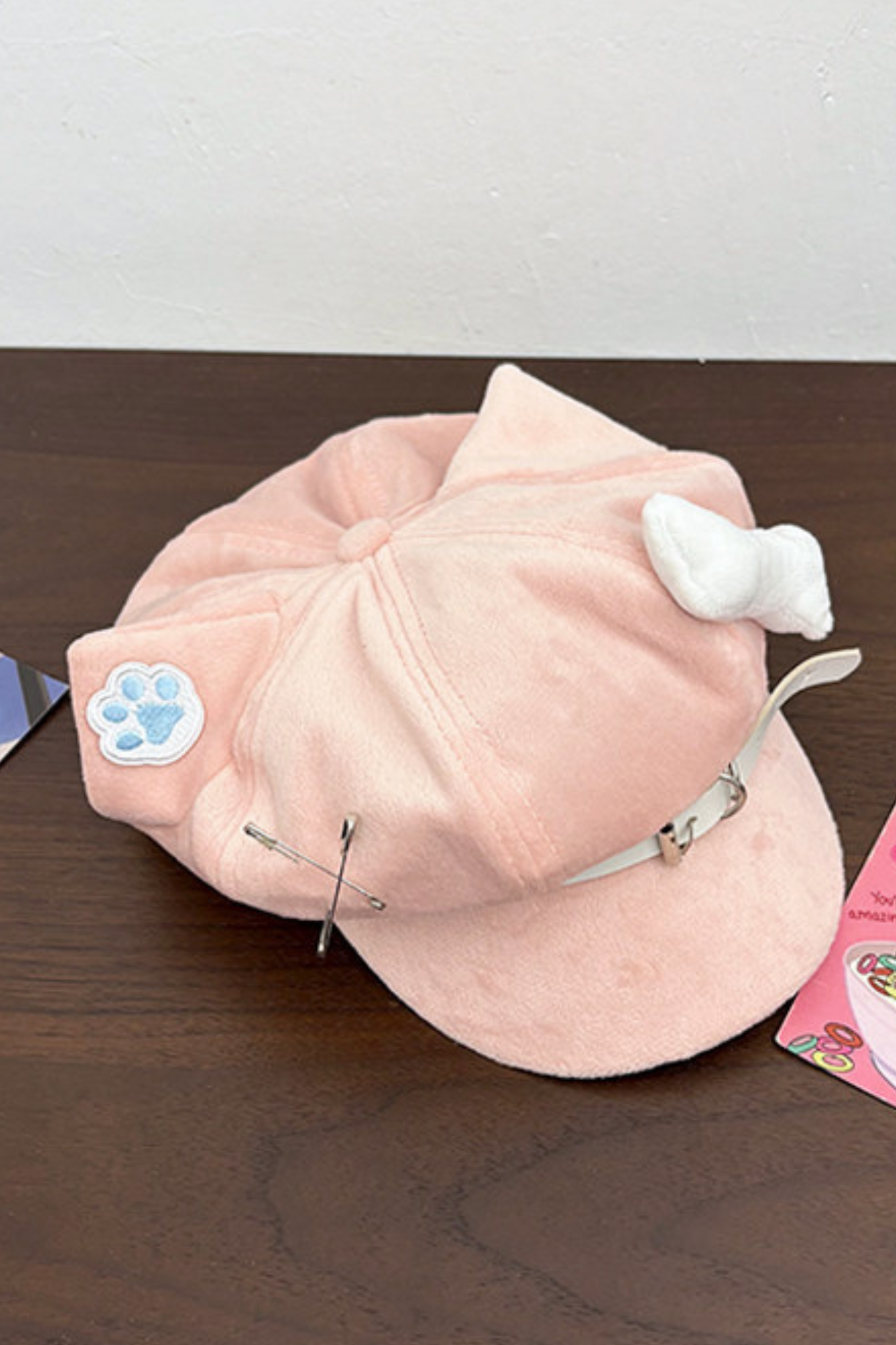 Blue Kitten Ear Beret