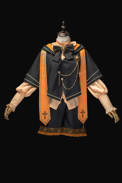 Pumpkin Hood Prince Lolita Set + Beret