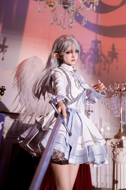 위치스 샤이닝 로리타 탑 + 스커트 + 보닛