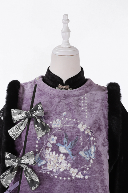 Dark Knight China Top + Vest + Skirt