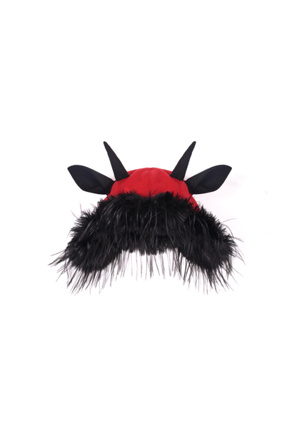 Carol Gothic Dark Wind Sheep Fur Hat