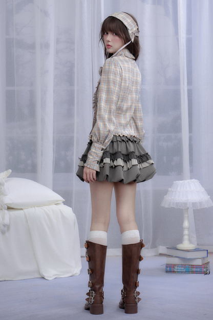 スイートクールリボンバルーンスカート(インナーパンツ付き)