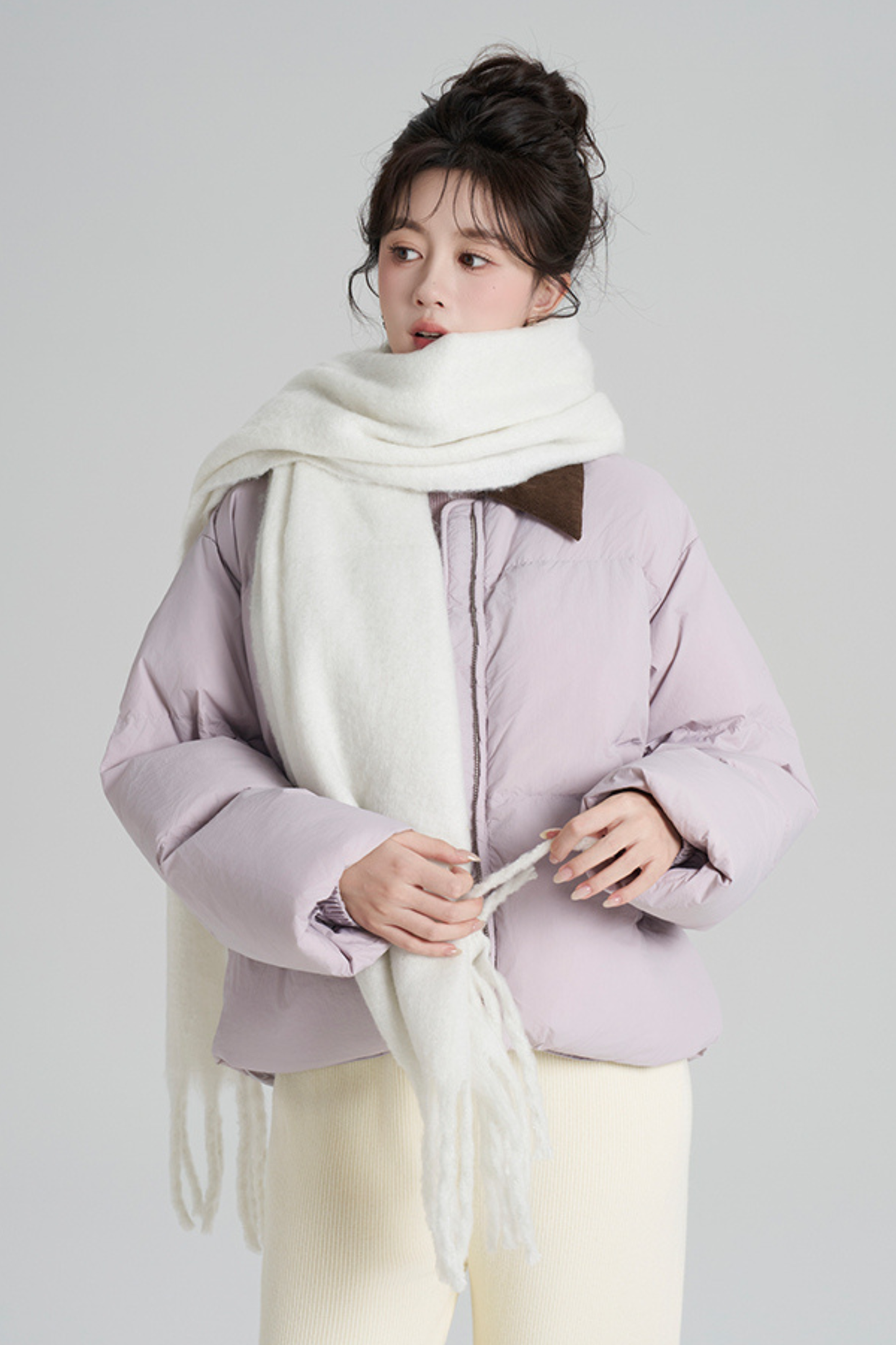 スイートカラーマカロンダウンジャケット