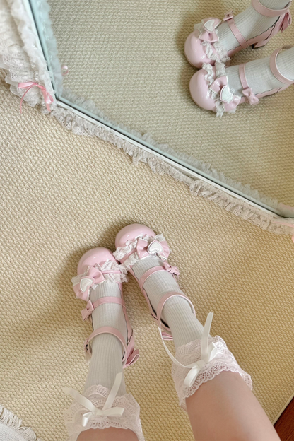 レースリボンロリータシューズ