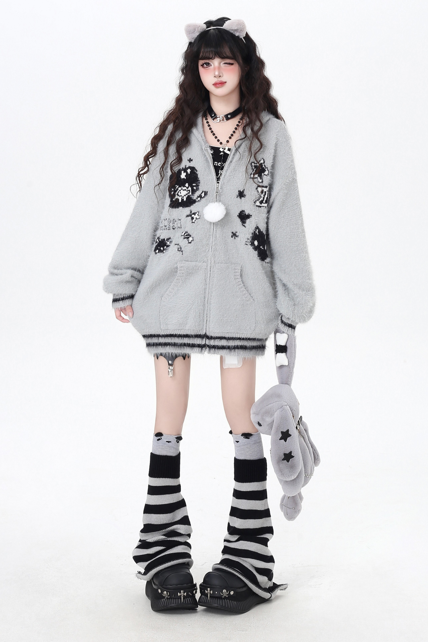 クールラビットフードオーバージャケット