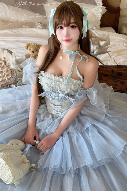 [Vorbestellung bis 30. März]Moose-Liebeslied-Hochzeitskleid + Ärmel