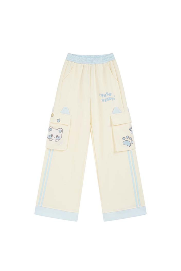 キュートキャットイヤースポーツスウェットパンツ