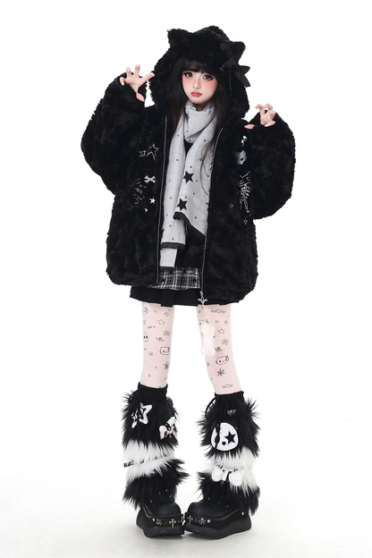 リボンキャットフードファージャケット