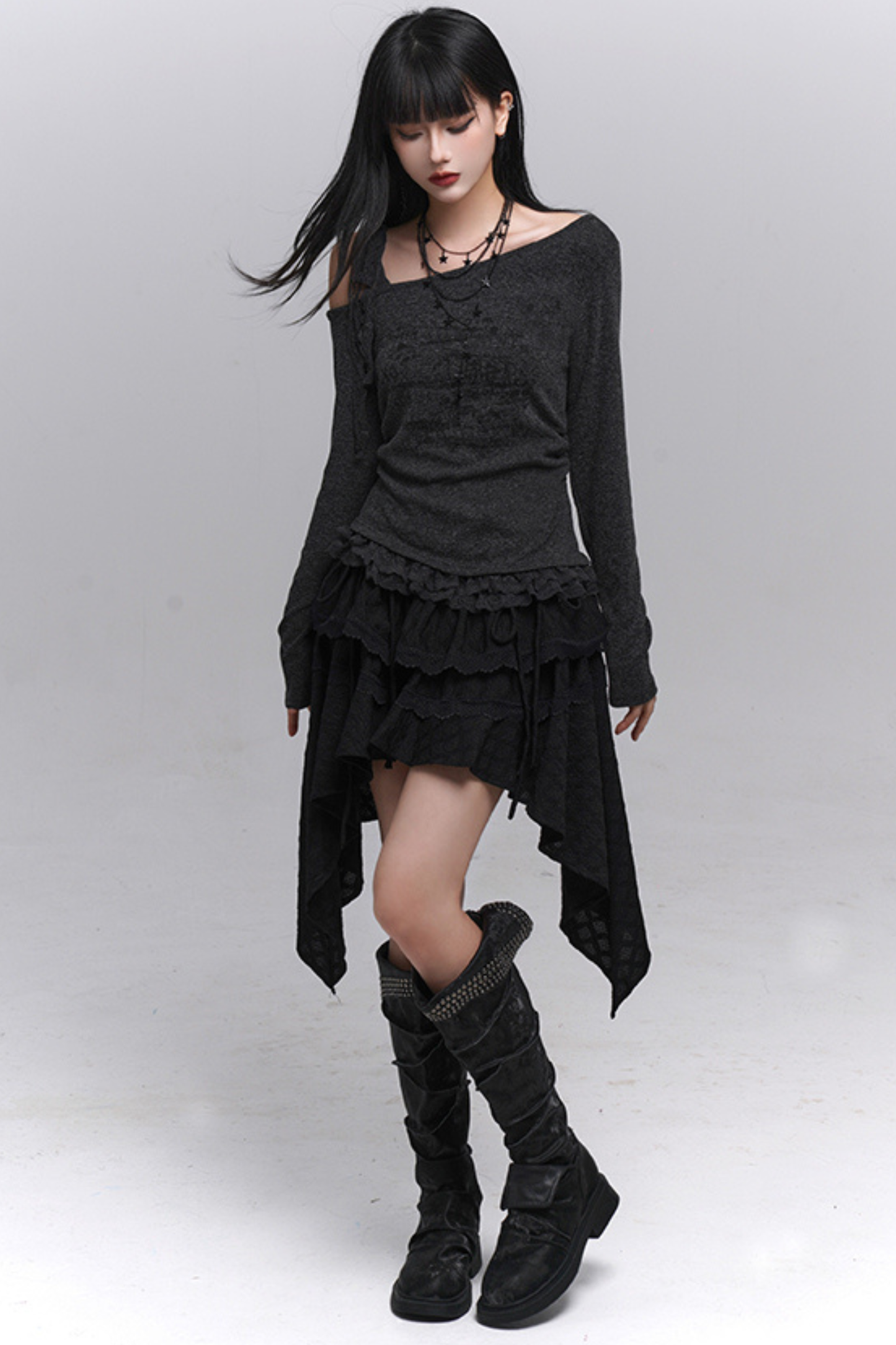 ゴーストガールアシメスカート