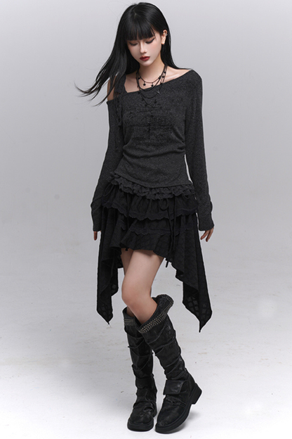 ゴーストガールアシメスカート