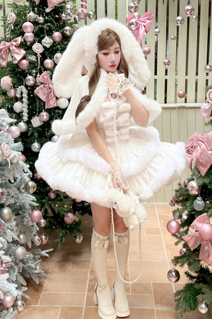 アンゴラファープリンセスドレス+ラビットマント+シアーテール