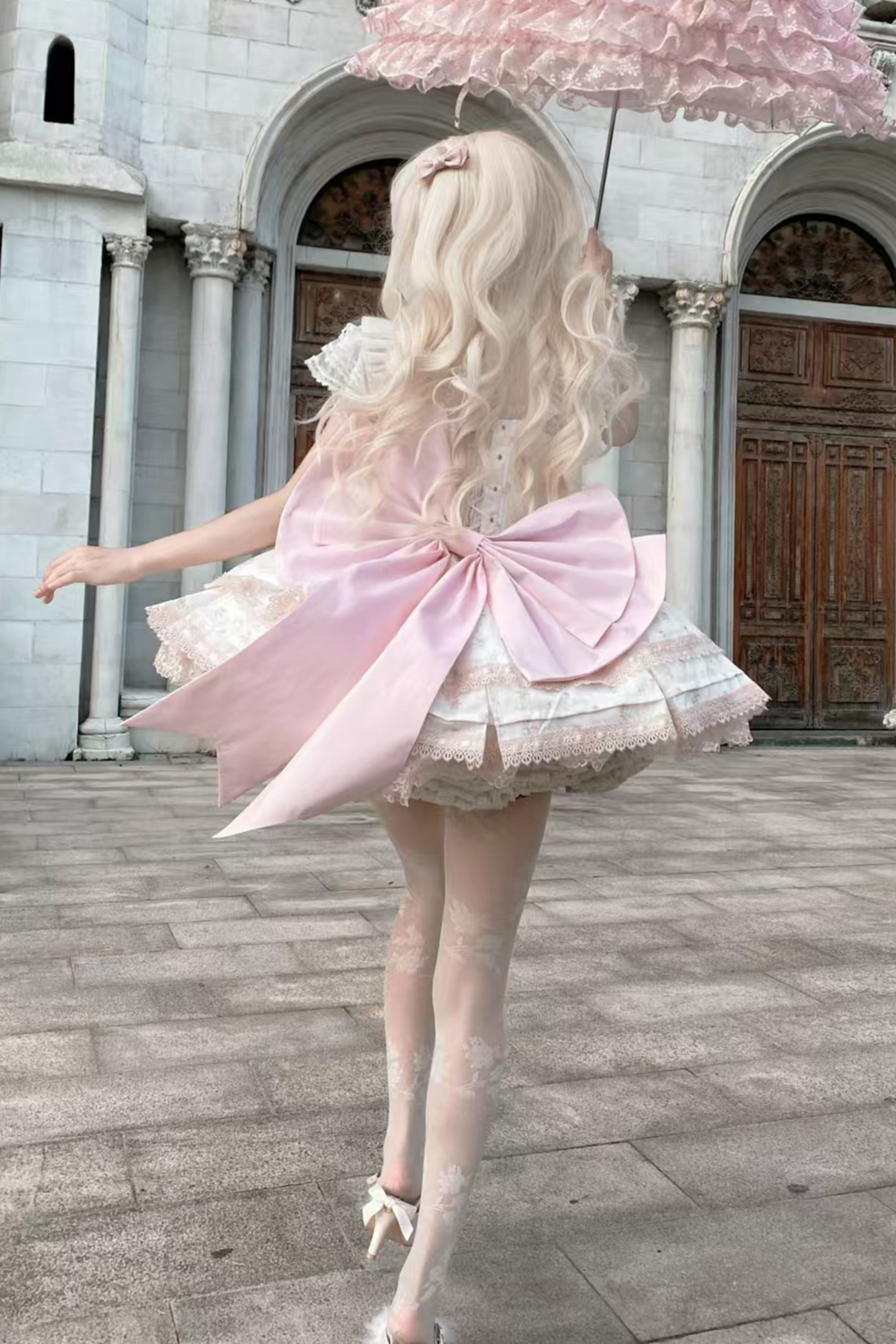 ローズスイートピュアプリンセスドレス+シアーインナー