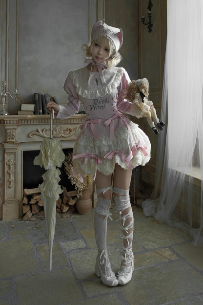 ドローストリングゴシックスイートトップス+ケーキスカート