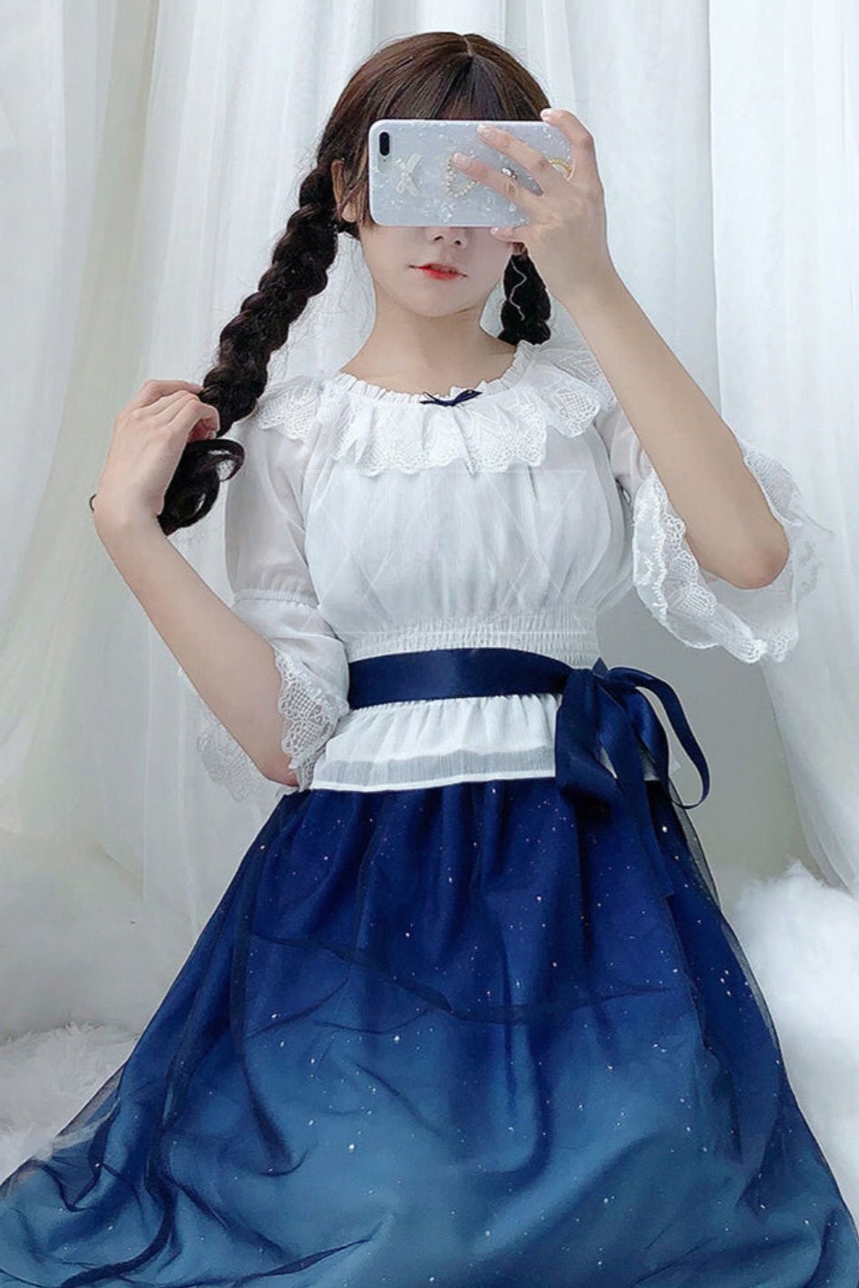 Fairy Lolita Starry Sky Dress Setup