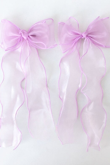 チュールリボンヘアピン