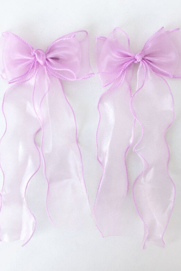 チュールリボンヘアピン