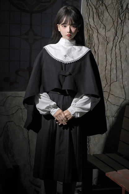 ゴシックスクールマント＋トップス＋ベストドレス