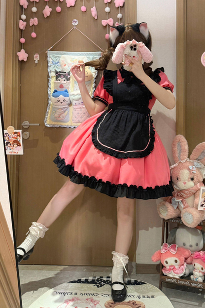 Mint Blackberry Lolita Dress + Apron + Tie