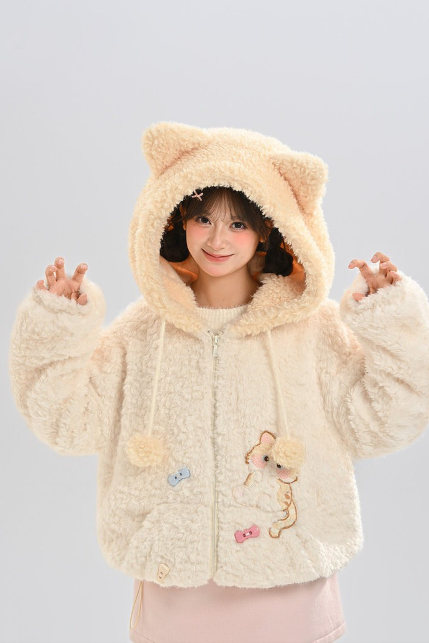 キャットフードファーコート