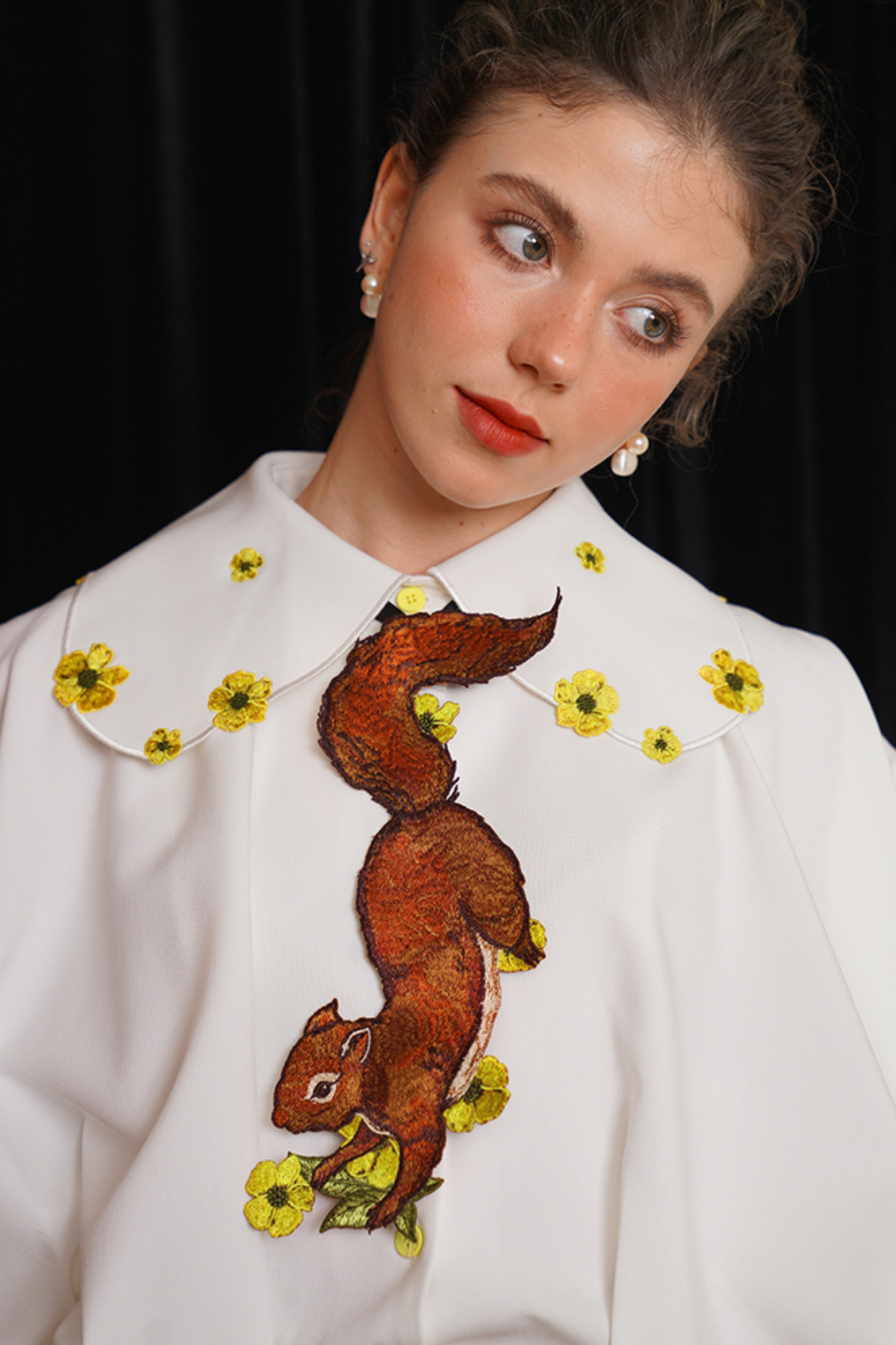 リスフラワーネクタイ