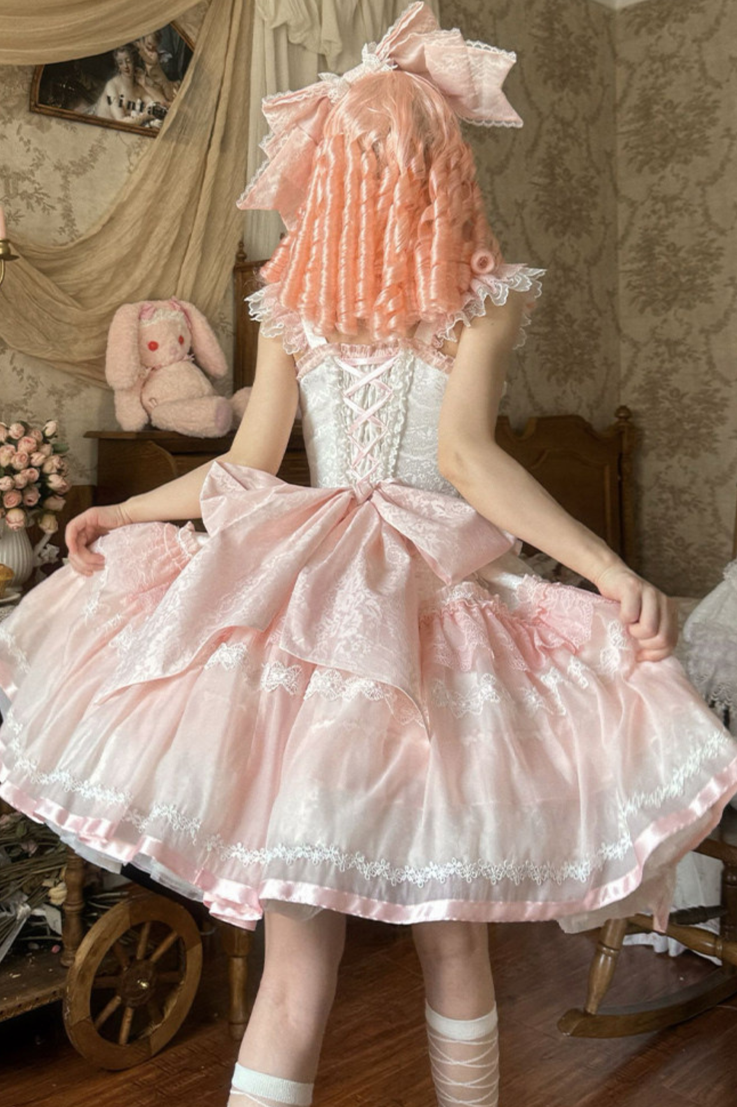 Sweet Princess Lolita Dress + Big Headband