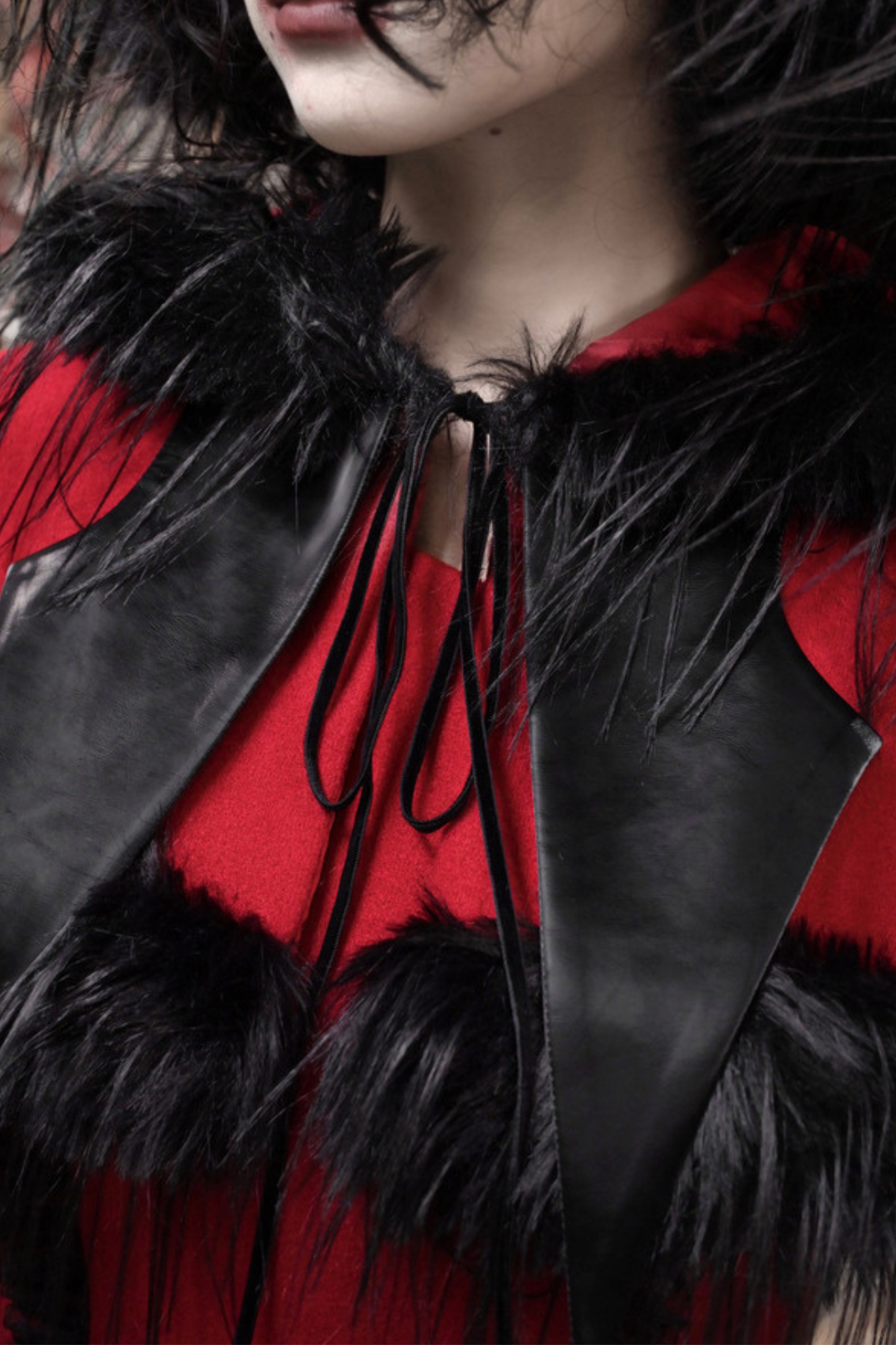 Gothic Carol Dark Cloak Bat Collar Coat