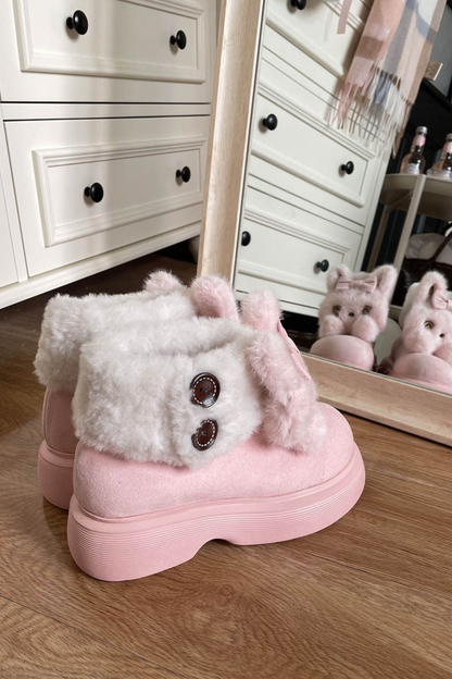 Fluffy Sheep Fleece Snow Boots
