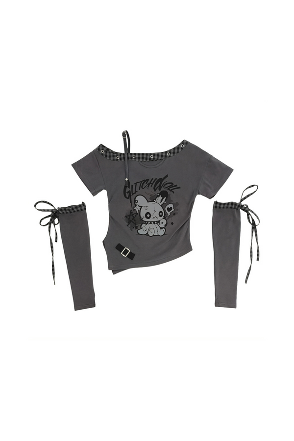 Fortitude Slim Fit T-Shirt + Irregular Skirt