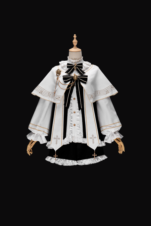 Gothic Cross Monochrome Prince Set + Beret