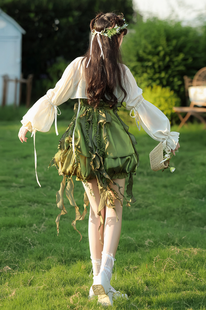 フォレストガールチャイナドレス+トップス+スカート