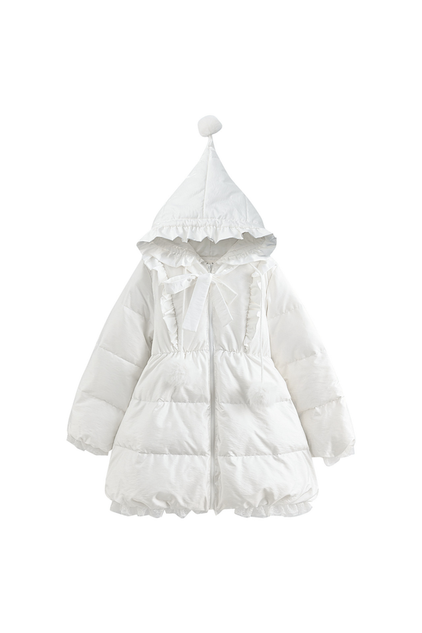 スノーエンジェルホワイトダックダウンジャケット