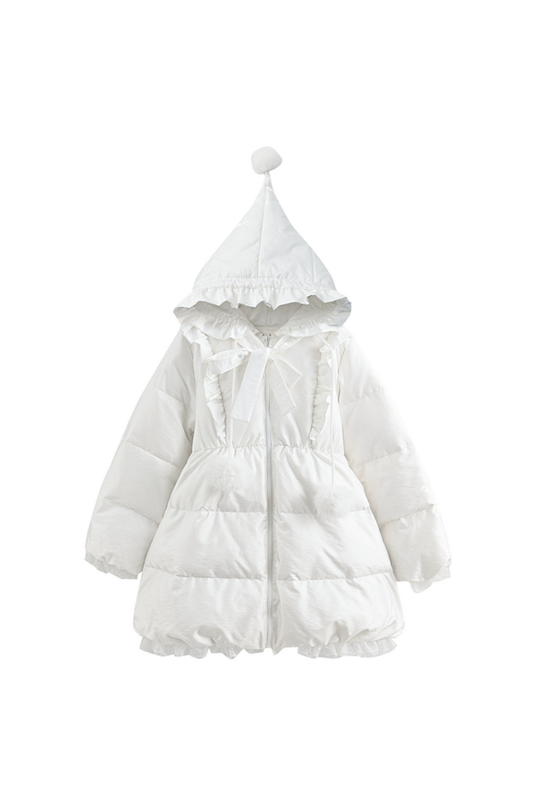 スノーエンジェルホワイトダックダウンジャケット