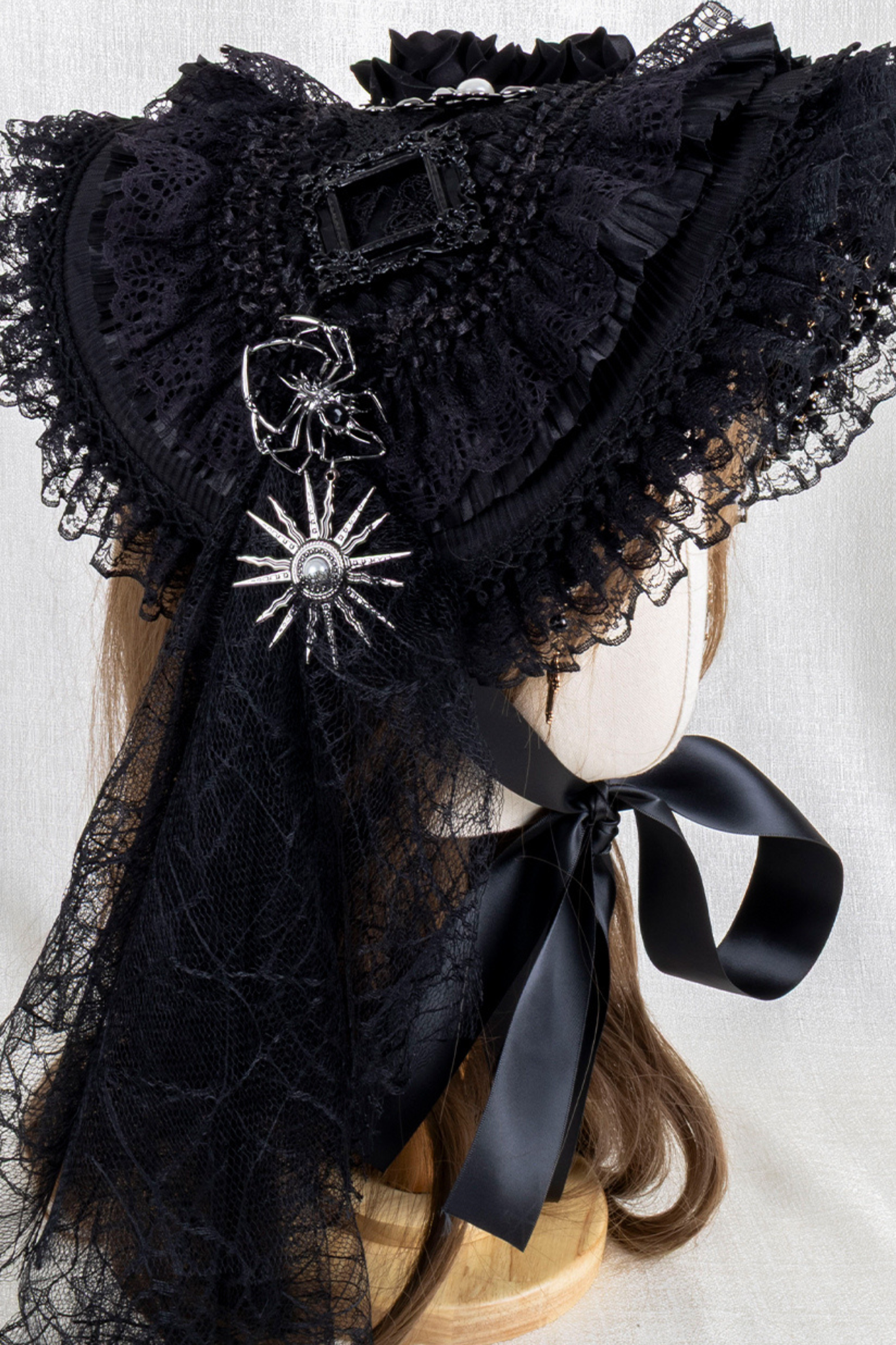 ゴシックエレガンクリップハット+ボンネット+フラットハット