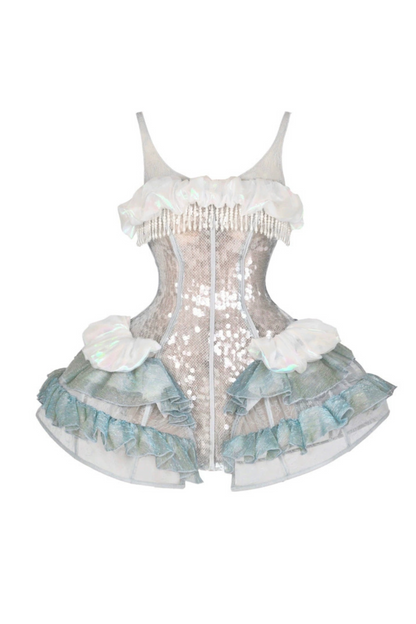 [Reservations] Heavy Duty Sequined Herringbone Jellyfish Beach Dress