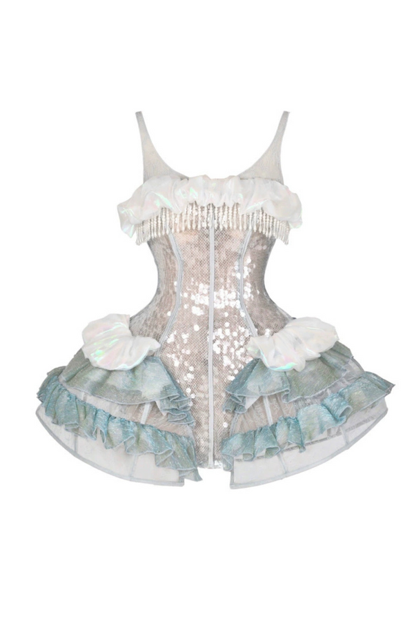 [Reservations] Heavy Duty Sequined Herringbone Jellyfish Beach Dress