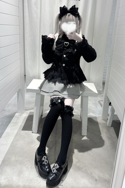 レースリボンスリムスイートコート