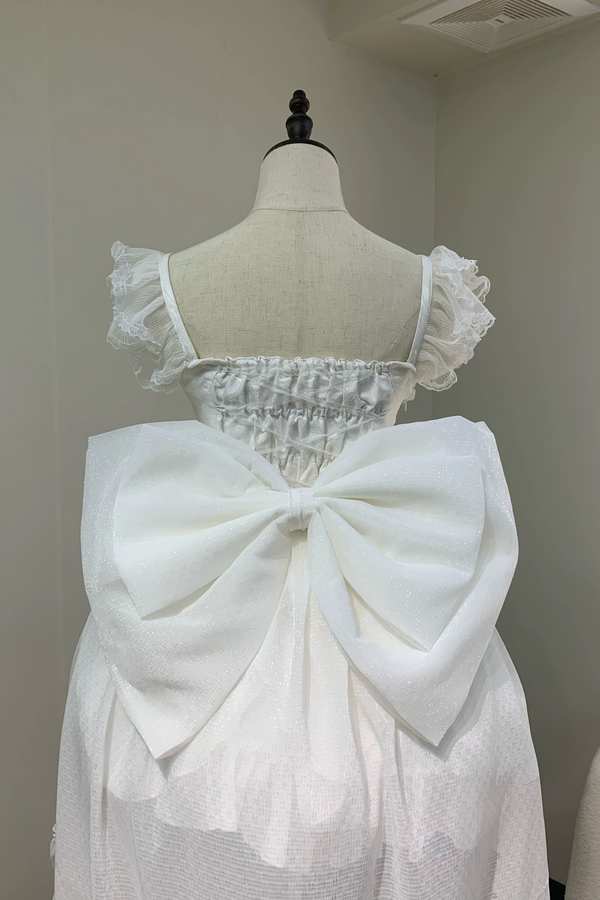 White Moon Fishbone Light Princess Lolita Dress